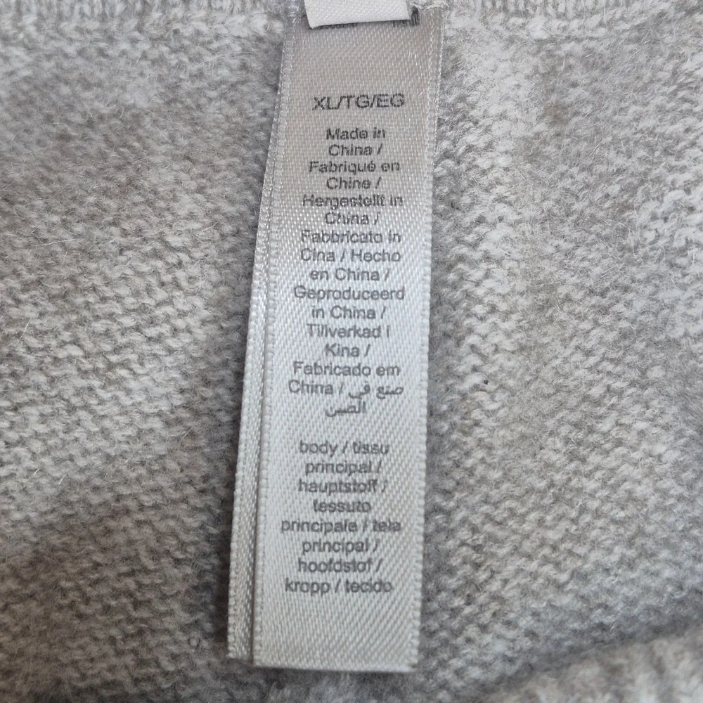 SKIMS Wool Cashmere Foldover Pants Womens Medium Taupe Wide Leg Cozy Lounge
